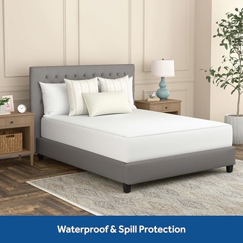 Sealy Complete Protection Mattress Protector Queen Size White 1