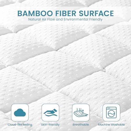 AprLeaf 3 Inch Dual Layer Mattress Topper Twin Size