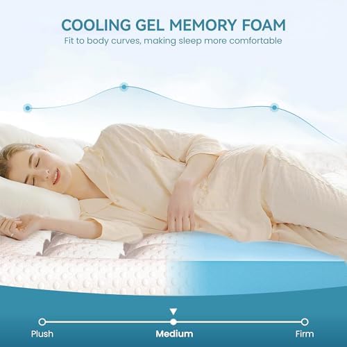 AprLeaf 3 Inch Dual Layer Mattress Topper Twin Size