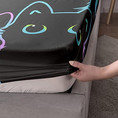 Axolotl Kids Bedding Set 4Pcs Full Size Sheet Pillowcases