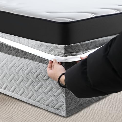 ZABER Box Spring Cover King Size with 16-Inch Drop 1