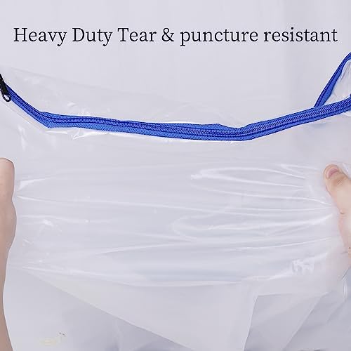 Twin Mattress Encasement with 3 Mil Zipper - Waterproof Reusable Moving Cover