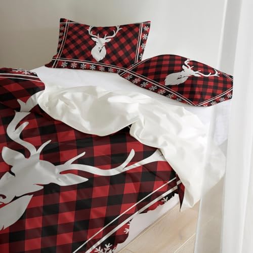 LooPoP Christmas Comforter Set 3 Piece California King Size