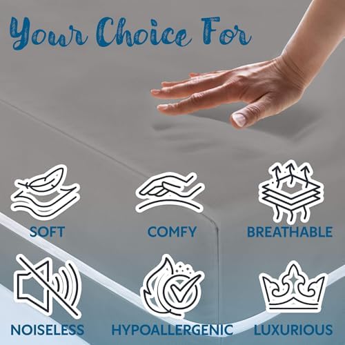 Guardmax Jersey Knitted Queen Mattress Encasement - Waterproof Bed Bug Proof Comfortable