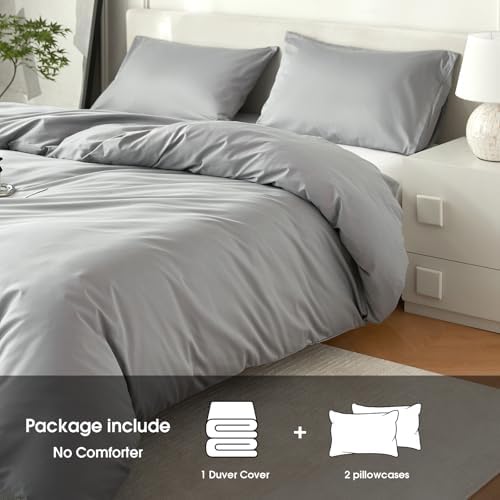 DCSKY Duvet Cover Set 3PCS Organic Cotton 104x90