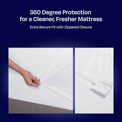 California Design Den Waterproof Queen Mattress Encasement - 6 Sided Protection 1