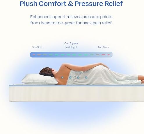 California Design Den Full Mattress Topper with Cooling Pillow Top