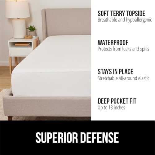 GORILLA GRIP Queen Mattress Protector 100 Waterproof
