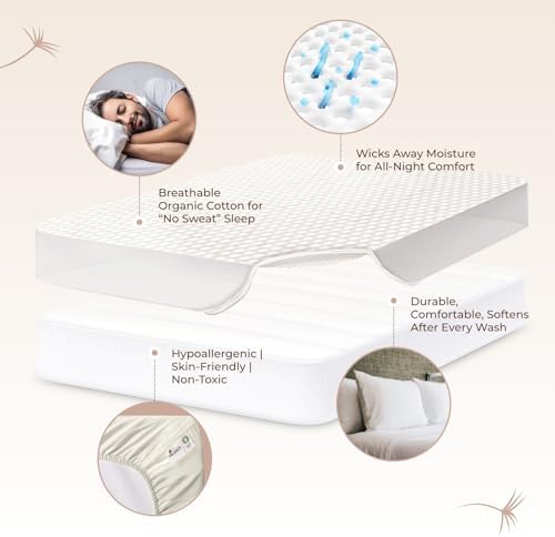 Whisper Organics 100 Organic Mattress Pad Cal King