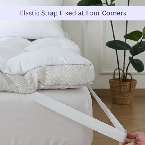 SHOUREN Memory Foam Mattress Topper Full Cool Supportive Pressure-Relieving