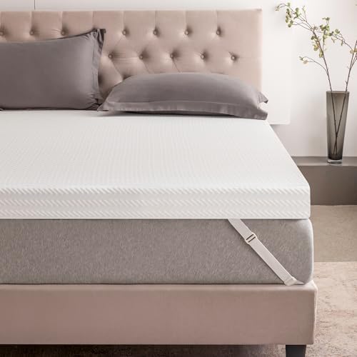 AMICLIBER 3 Inch Gel Memory Foam Mattress Topper
