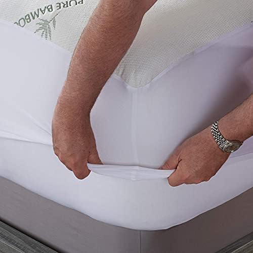 King Mattress Protector by Pure Bamboo Waterproof Breathable