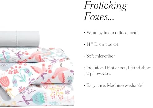 Lush Decor Pixie Fox Soft Sheet Set - Twin 4 Piece