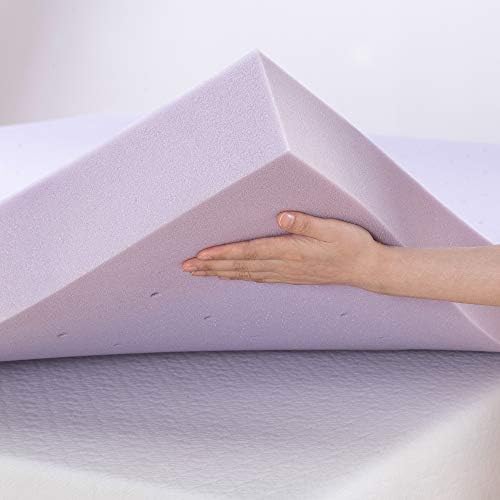 Mellow 4 Inch Ventilated Memory Foam Mattress Topper Queen 1