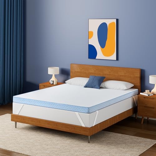 BedStory 3 Inch Firm Mattress Topper Queen Size