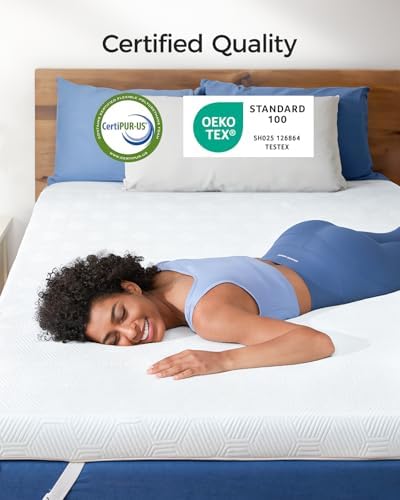 Dreamsmith 3 Inch Gel Memory Foam Mattress Topper Twin