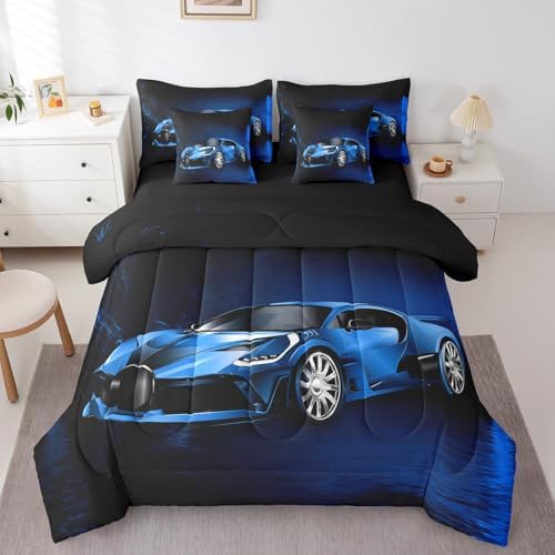 Feelyou Sports Car 7 Piece Bedding Set for Kids