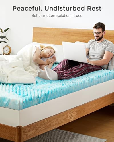 PERLECARE 3 Inch 7-Zone King Memory Foam Mattress Topper