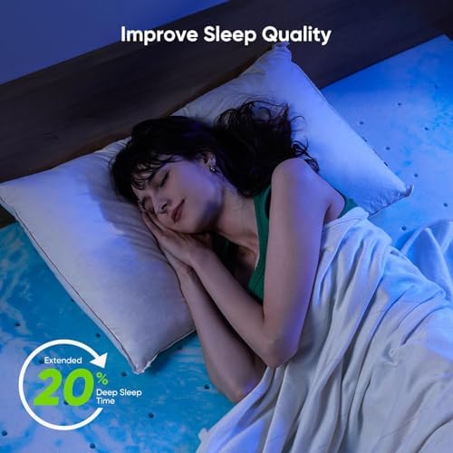 Marsail Twin 3-Inch Cooling Memory Foam Mattress Topper
