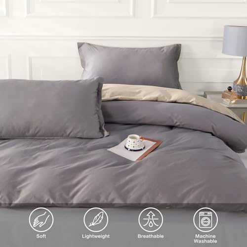 SAPHREAS Purple Duvet Cover Set 3pcs 80x90 Full Size Cotton