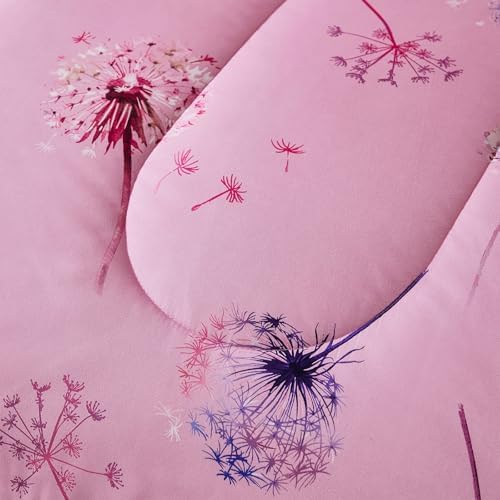 WONGS BEDDING Pink Dandelion Twin Bedding Set 6 Pieces 1
