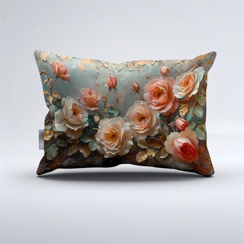 REALIN Blossom Rose Duvet Cover Set for Kids