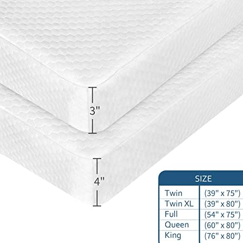 Moonsea Bamboo Viscose Mattress Topper Cover for Queen Size