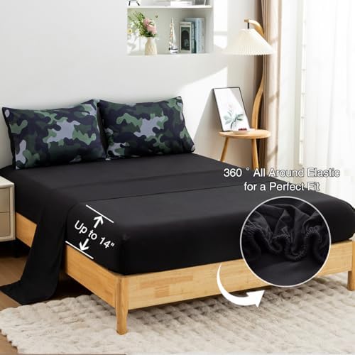Holawakaka Twin Camouflage Bedding Set 5 Piece