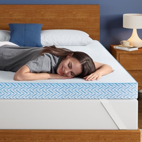 BedStory 3 Inch Firm Mattress Topper Queen Size