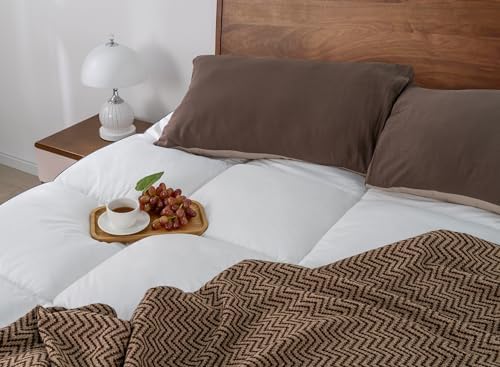 QUEEN ROSE Mattress Topper Queen with Cooling Cloud-Like Down Alternative Filling