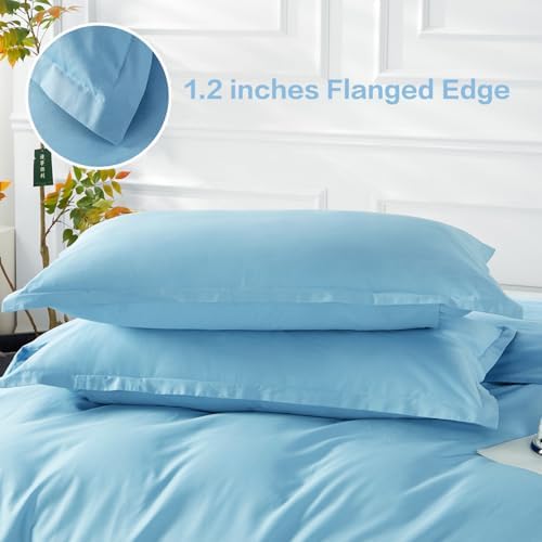 SAPHREAS Blue Duvet Cover Set 3 Piece Full Size