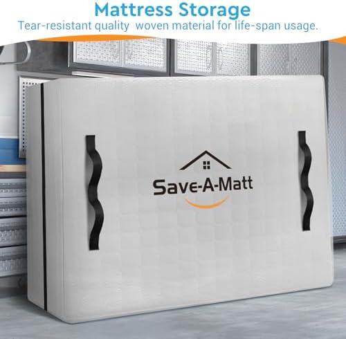 SaveAMatt Queen Mattress Encasement with 8 Handles