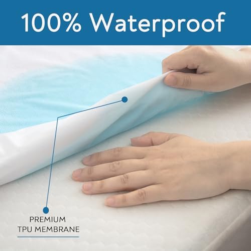 2 Pack Queen Mattress Protector Waterproof and Breathable