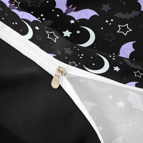 Halloween Bat Duvet Cover Set King Size