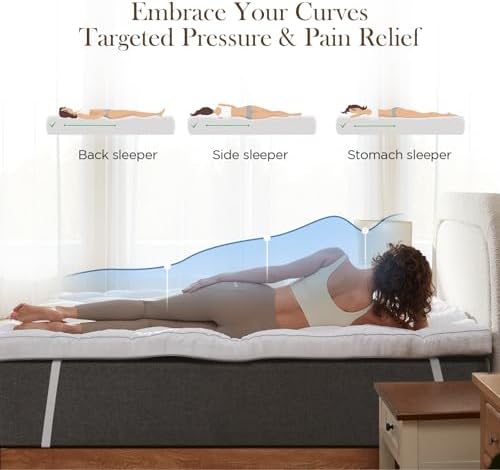 Decroom 3 Inch Memory Foam Mattress Topper Twin Size