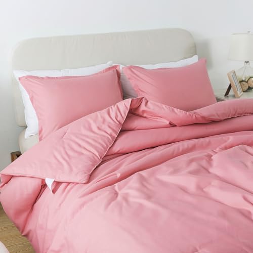 Caressma Queen Pink Comforter Set 3 PCS 1