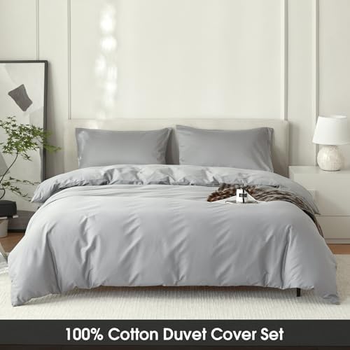 DCSKY Duvet Cover Set 3PCS Organic Cotton 104x90