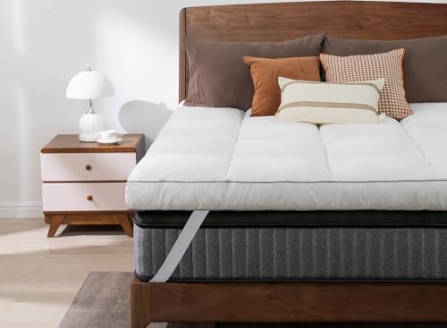 QUEEN ROSE Mattress Topper Queen with Cooling Cloud-Like Down Alternative Filling