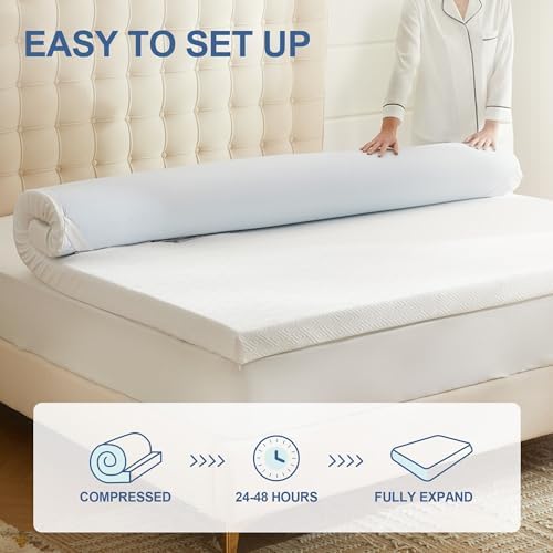 Eiayeebil 2 Inch Memory Foam Mattress Topper Twin XL