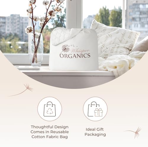Whisper Organics 100 Cotton Mattress Pad Twin XL