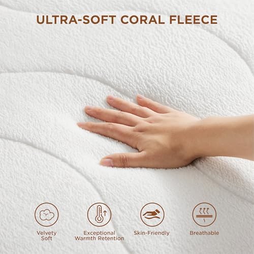 Bedsure Heated Mattress Pad Full - 10 Heat Settings 12-Hour Auto Off