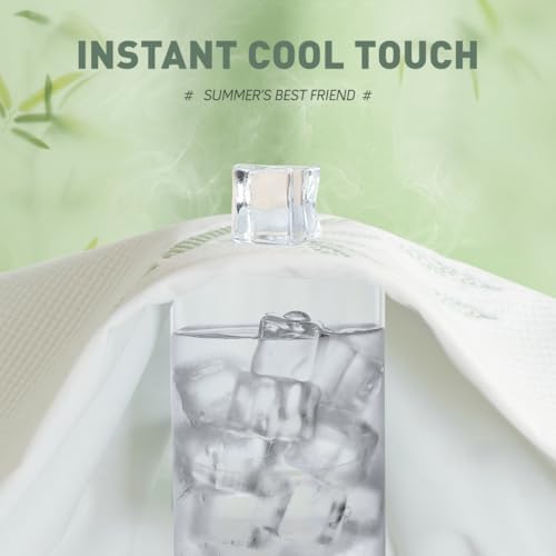 Cooling Queen Mattress Protector with Waterproof Breathable Rayon Cover