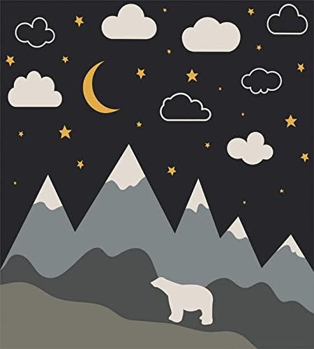 LTAETHC Duvet Cover Queen Size with 3D Mountain Bear Design
