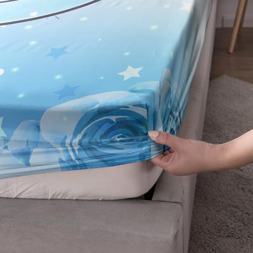 AILONEN Axolotl Fitted Sheet Set Twin Size 3 Pieces