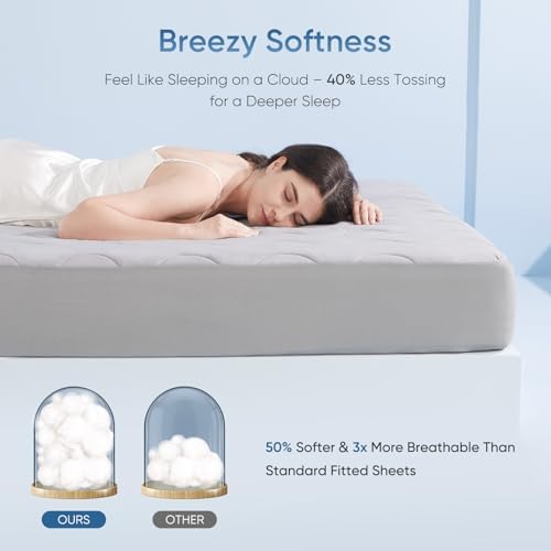 Elegear Queen Cooling Mattress Pad with TriSupport 3D Tech