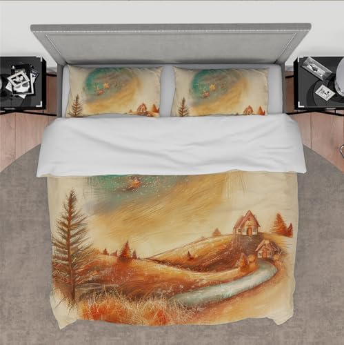 Fairy Tale Kids Duvet Cover Set Twin XL 3pc with Zipper