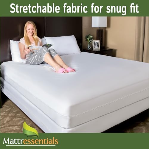 Zippered Queen Mattress Protector - Waterproof Bed Bug Cover 1