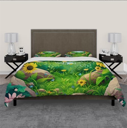 HOBBOY Cartoon Kids Duvet Cover Set 3 Piece 1