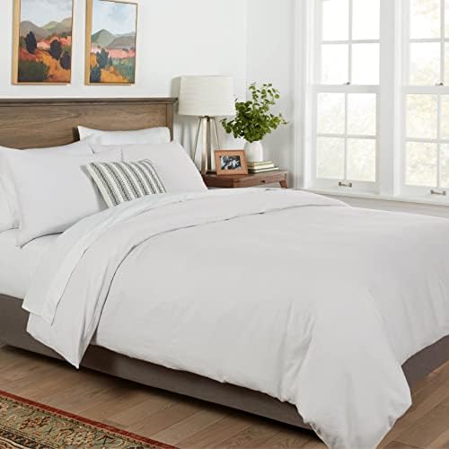 Mayfair Linen Queen Full Duvet Cover Set - 600 Thread Count