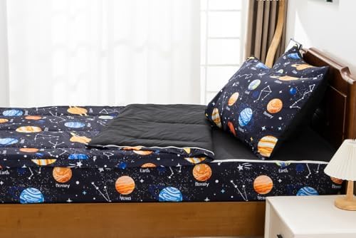 Holawakaka Galaxy Comforter Set for Kids